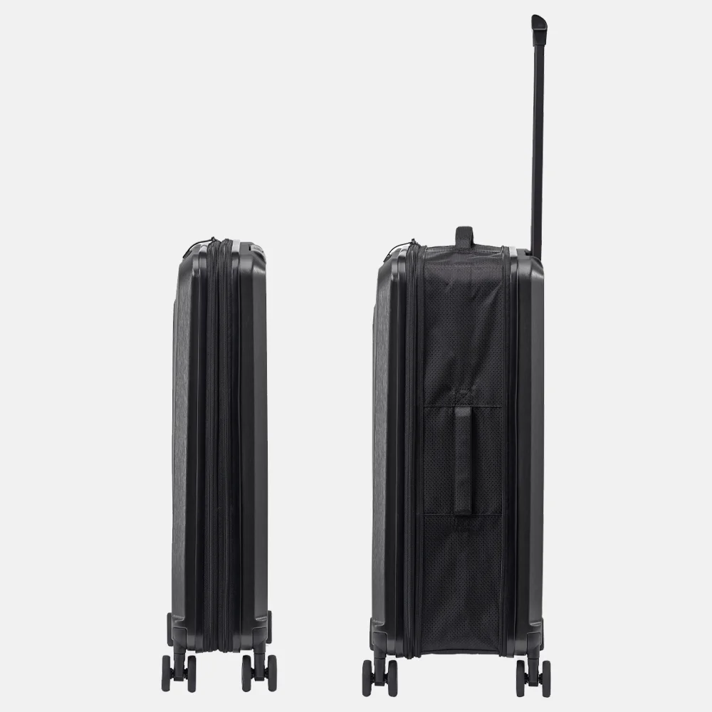 Senz Foldaway koffer opvouwbaar 66 cm pure black | 019922-Zwart